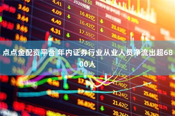 点点金配资平台 年内证券行业从业人员净流出超6800人